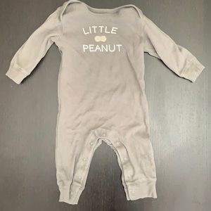 Baby Boy One Piece long Sleeve “Little Peanut”